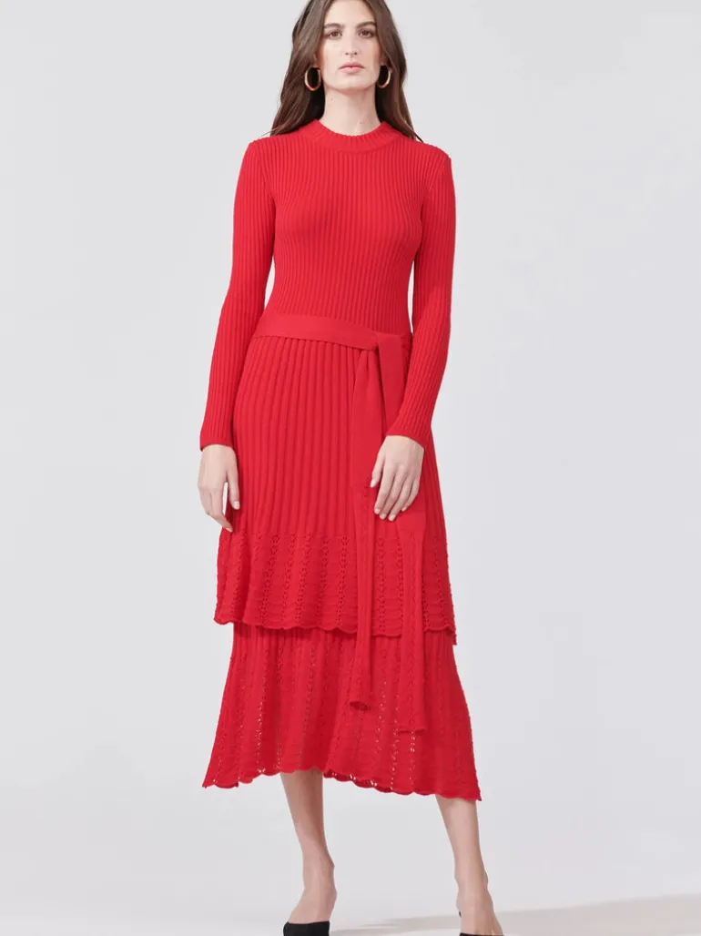 Ajore Knit Dress Scarlet