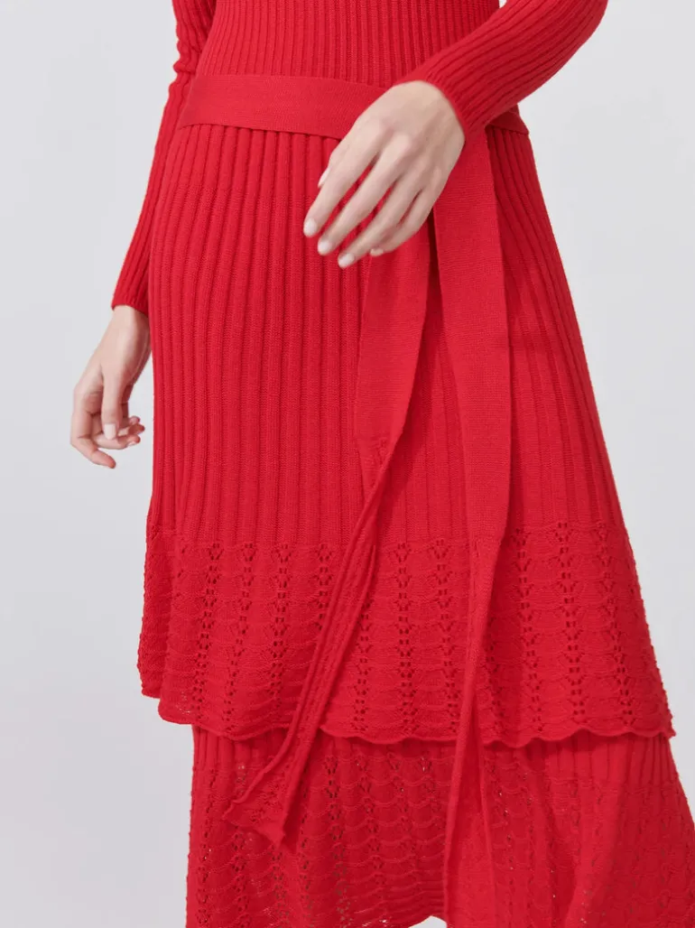 Ajore Knit Dress Scarlet