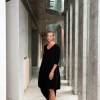 Alquema Draper Dress Royal Blue