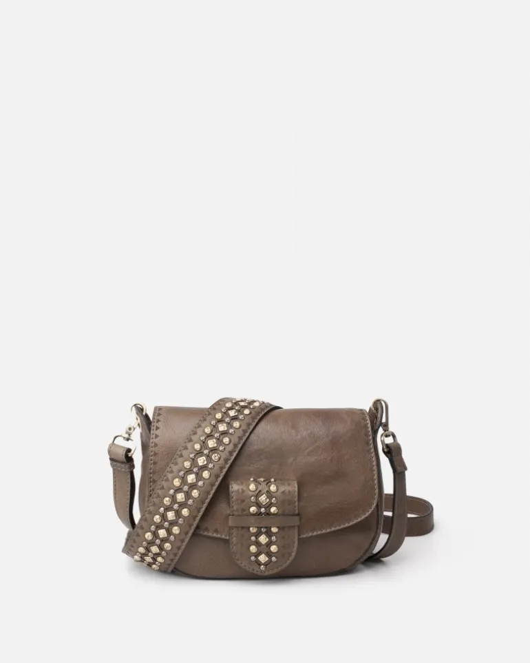 Biba Cody Military Green Leather Handbag