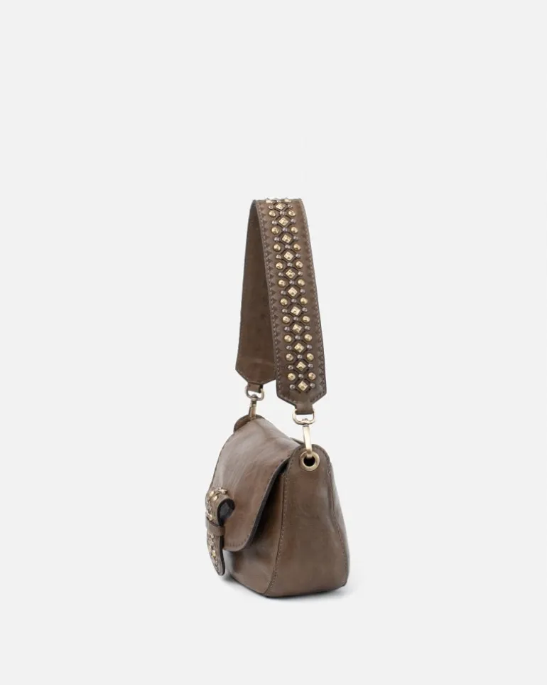 Biba Cody Military Green Leather Handbag
