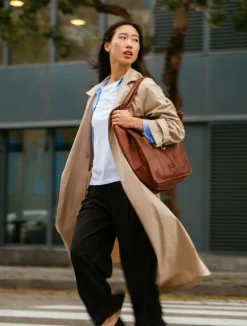 Biba Homer Leather Shopper Bag Tan