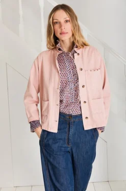 Bonté Elliot Denim Jacket Chalk Pink