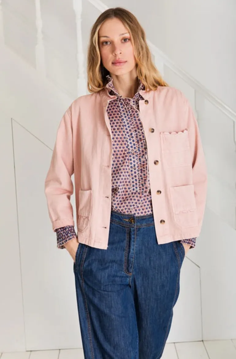 Bonté Elliot Denim Jacket Chalk Pink