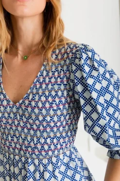 Bonté Troy Dress Blue/White