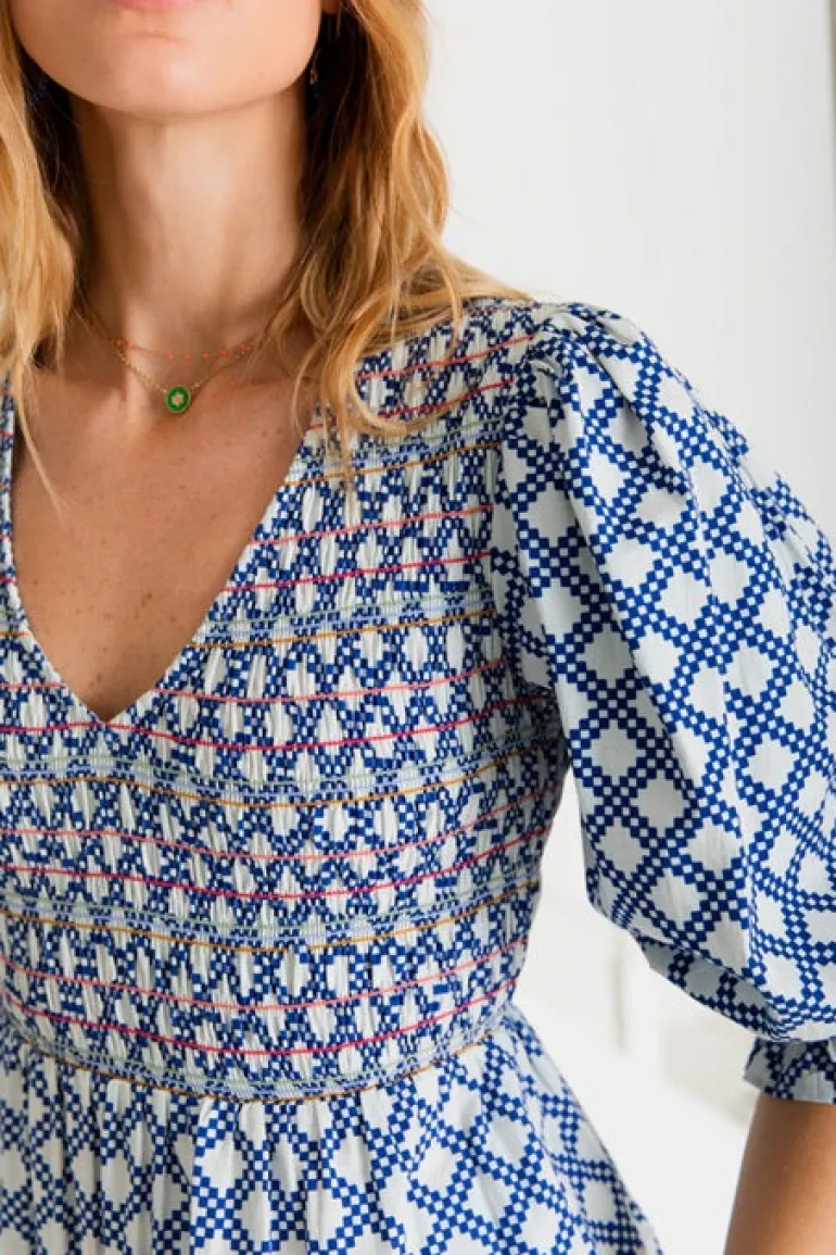 Bonté Troy Dress Blue/White