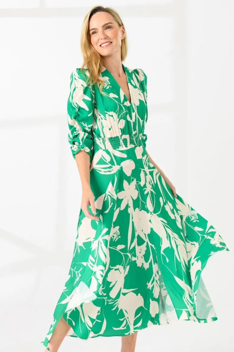 Caroline Kilkenny Blaze Dress Green Leaf