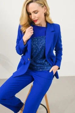 Caroline Kilkenny Bobby Trousers Royal Blue