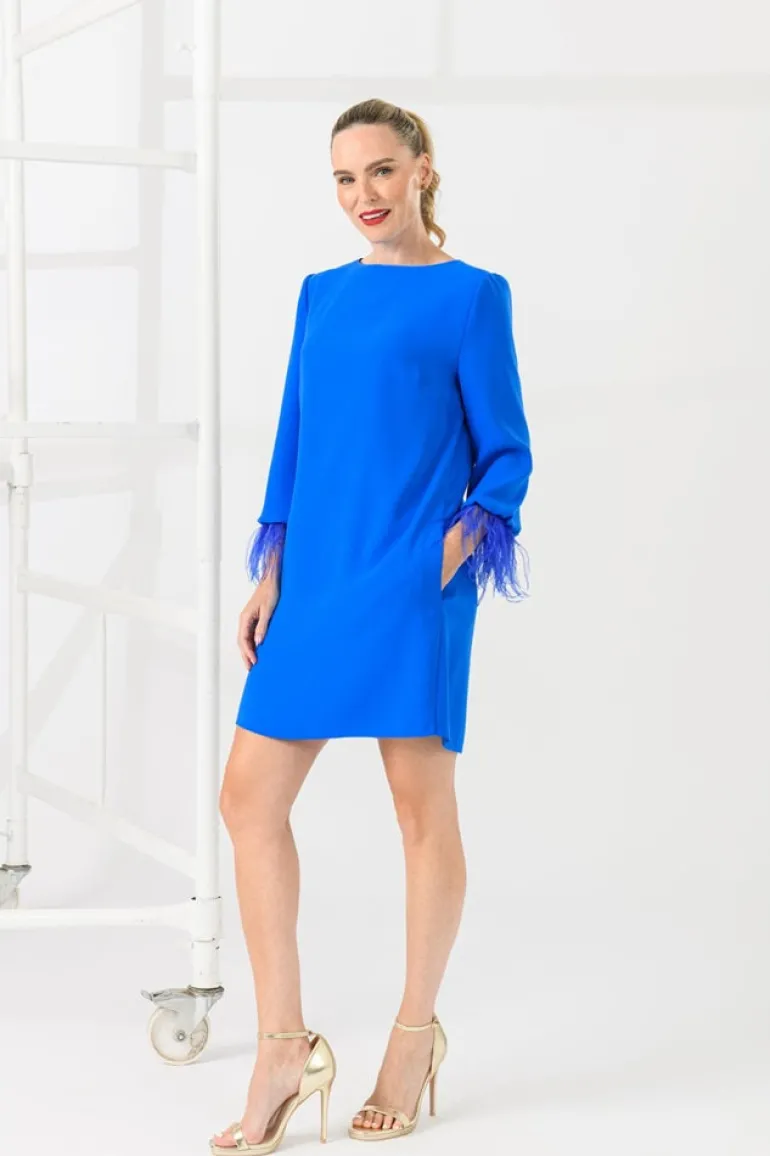 Caroline Kilkenny Ginta Dress Mid Blue