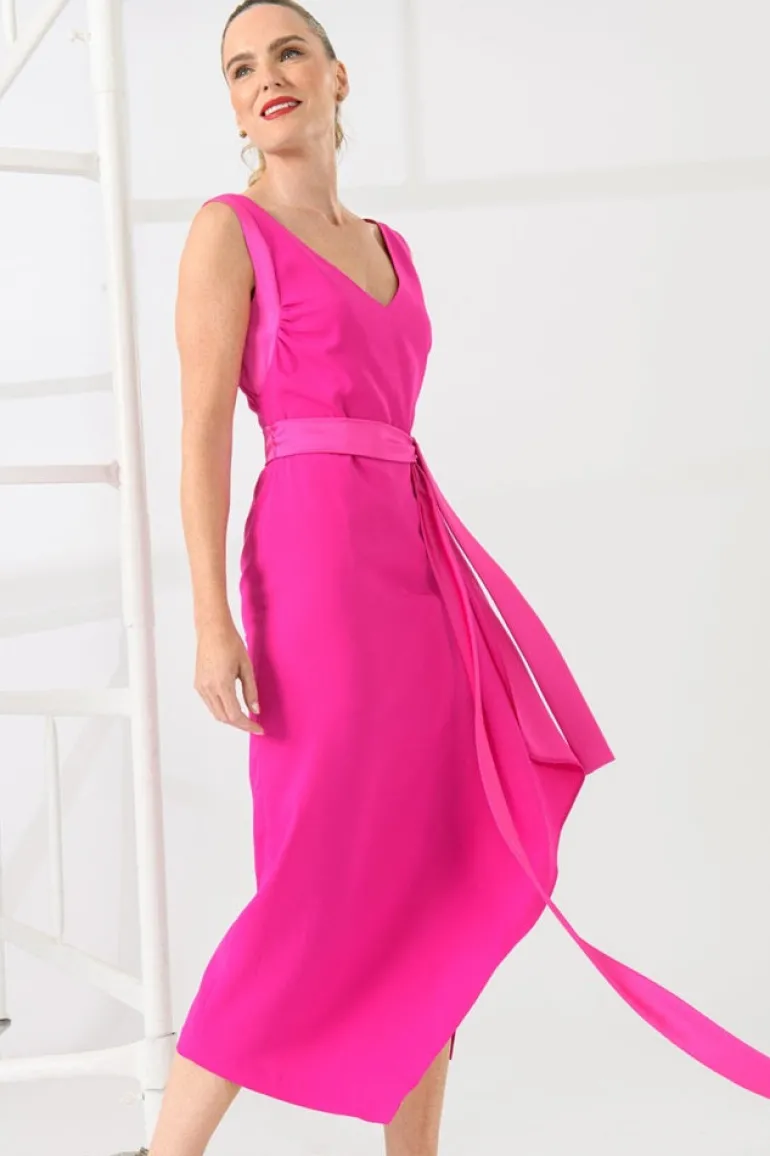 Caroline Kilkenny Misty Dress Magenta