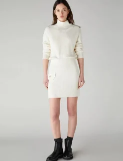 Emme Jeff Knit High Neck Sweater Off-white