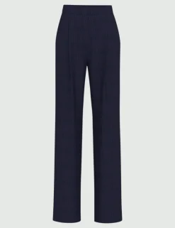 Emme Torre2 Trouser Navy Pinstripes