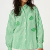 Fabienne Chapot Alex Striped Shirt Warm White/Green