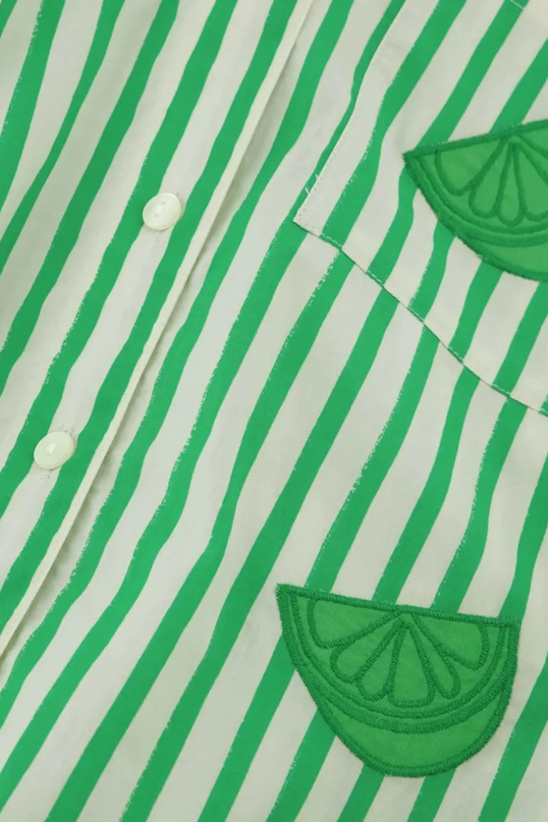 Fabienne Chapot Alex Striped Shirt Warm White/Green
