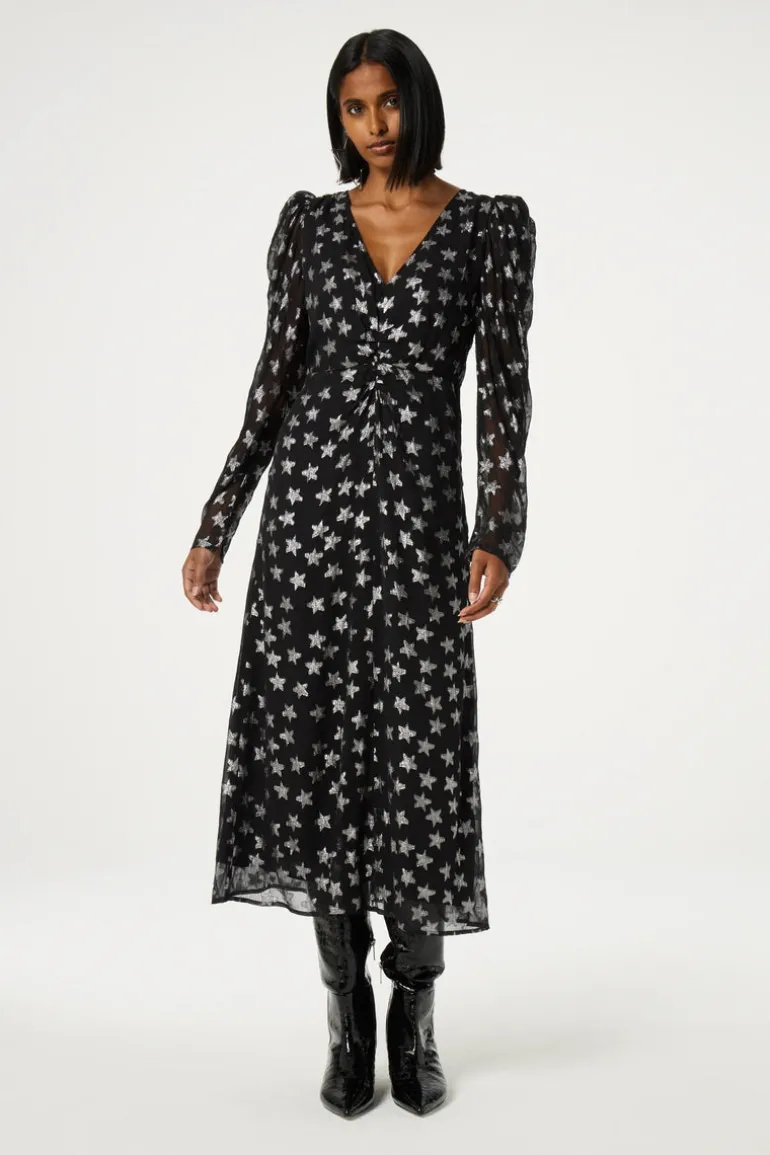 Fabienne Chapot Vera Dress Star Lurex Jacquard Print