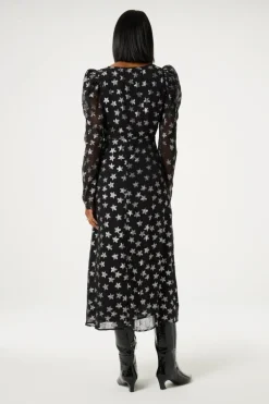 Fabienne Chapot Vera Dress Star Lurex Jacquard Print
