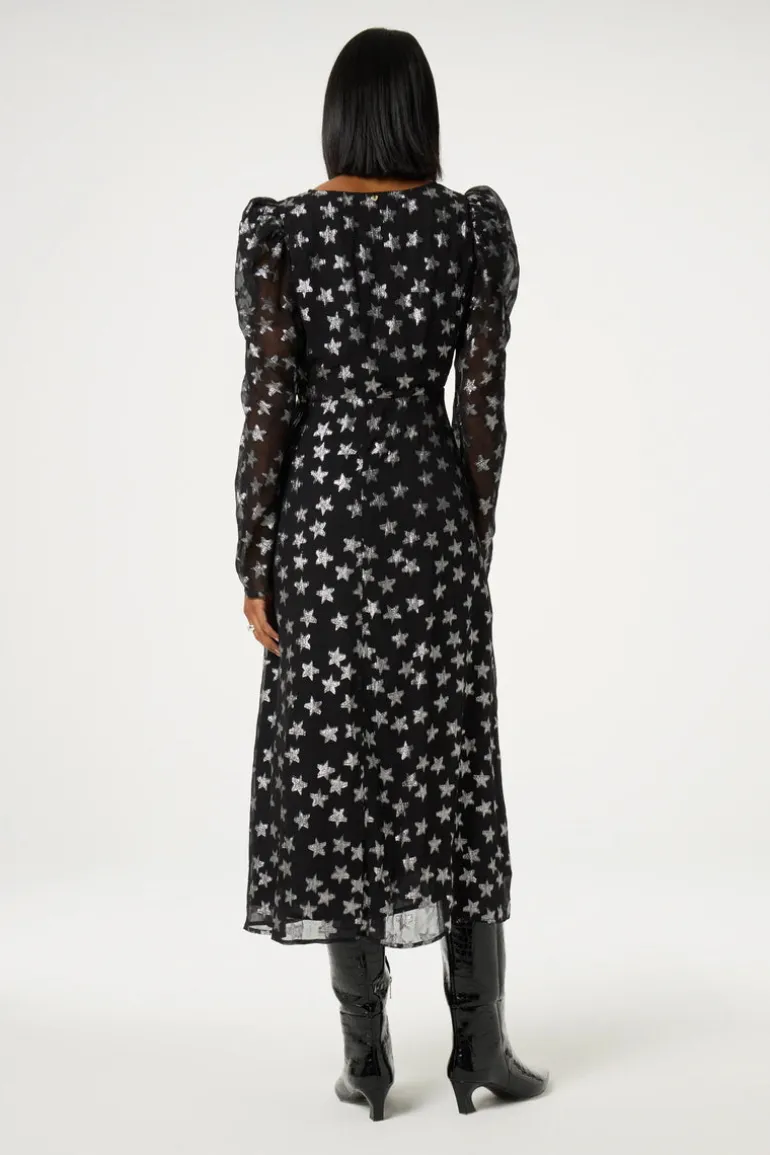 Fabienne Chapot Vera Dress Star Lurex Jacquard Print