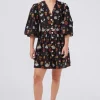Hayley Menzies Esmeralda Embroidered Short Dress Black Multi