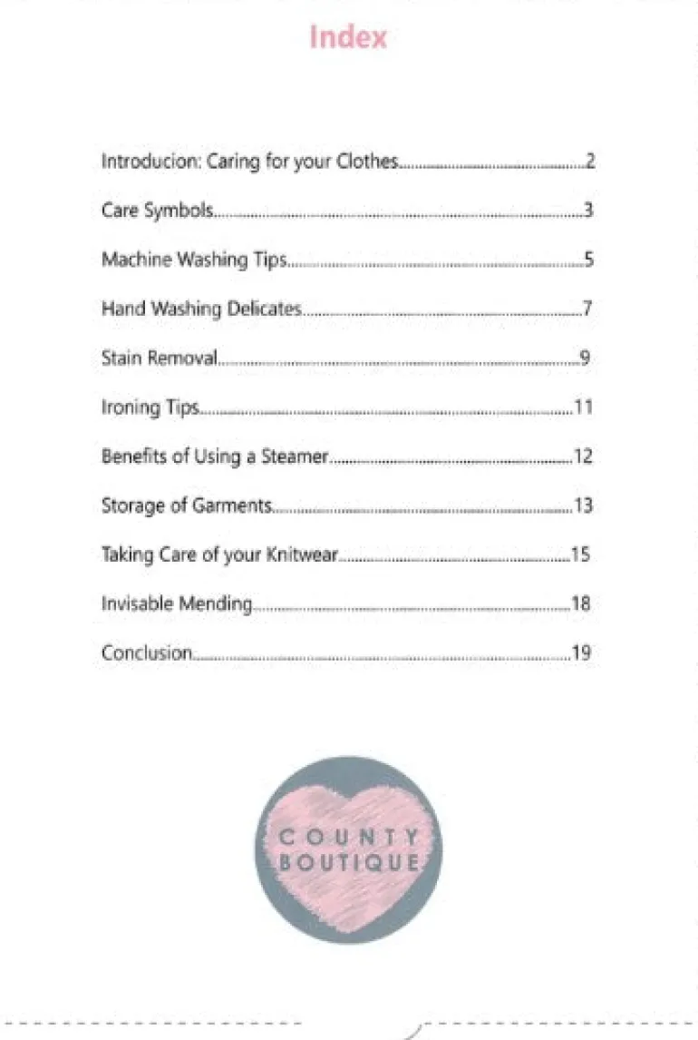 How to care for your clothes
