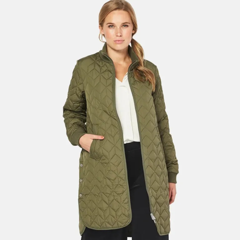 Ilse Jacobsen Art 06 Quilted Coat Army