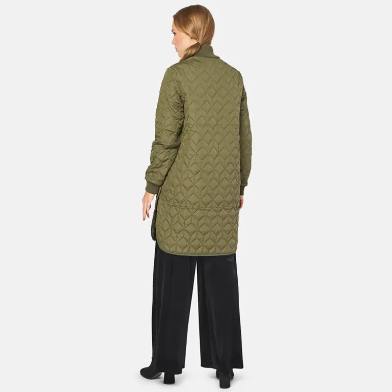 Ilse Jacobsen Art 06 Quilted Coat Army