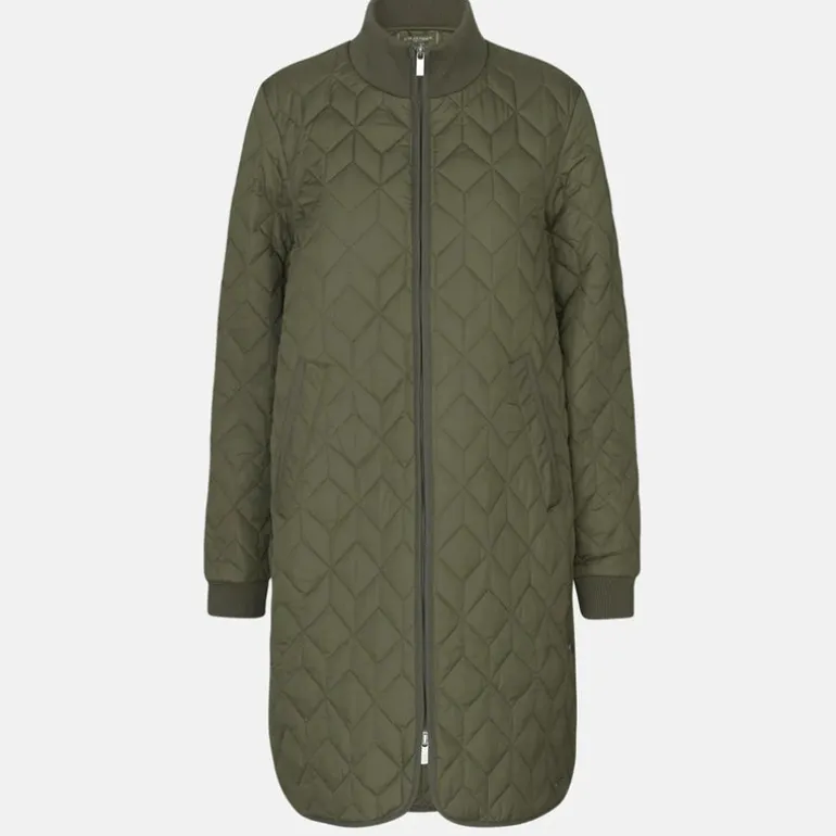 Ilse Jacobsen Art 06 Quilted Coat Army
