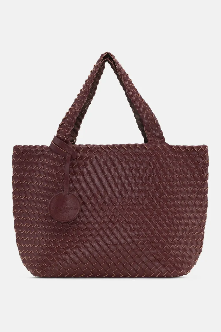 Ilse Jacobsen Bag 08 Reversible Tote Bag Maroon/Ebony