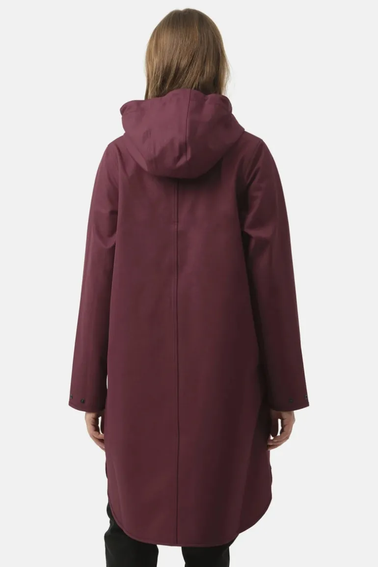 Ilse Jacobsen Rain 128 Raincoat Maroon Banner
