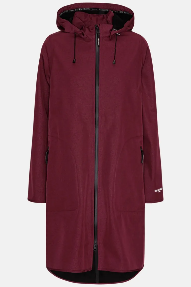 Ilse Jacobsen Rain 128 Raincoat Maroon Banner