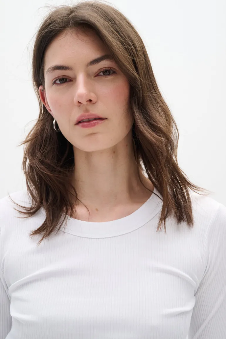 InWear Dagna Long Sleeve T-Shirt Pure White
