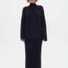 InWear Gitte Rib Knit High Neck Pullover Black