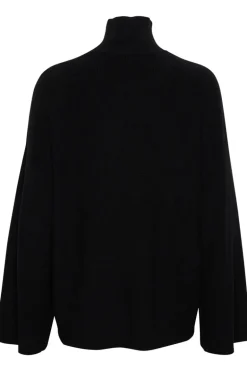 InWear Gitte Rib Knit High Neck Pullover Black