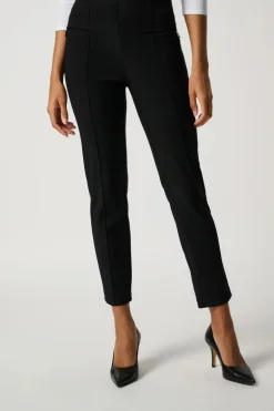 Joseph Ribkoff Black Trouser With Zip Detail