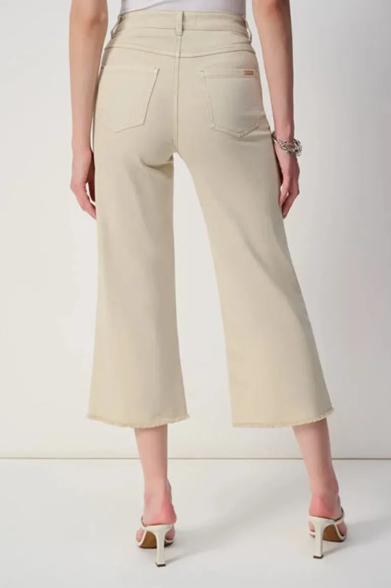 Joseph Ribkoff Culotte Jeans With Embellished Front Moonstone