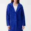 Joseph Ribkoff Faux Fur Coat Royal Sapphire