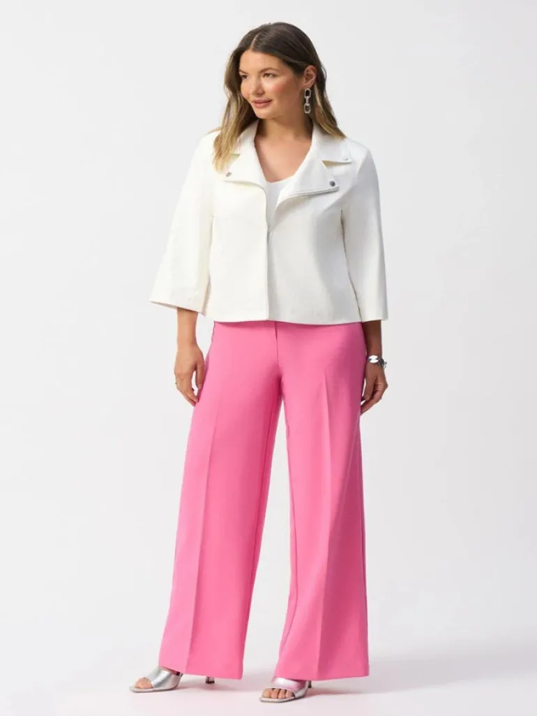 Joseph Ribkoff Faux Suede Jacket Vanilla