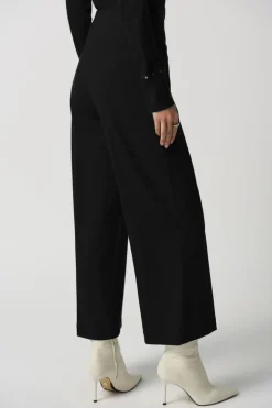 Joseph Ribkoff High Rise Wide Leg Trouser Black