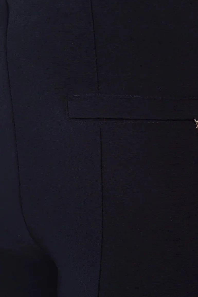 Joseph Ribkoff Navy Trouser With Zip Detail