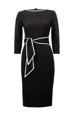 Joseph Ribkoff Sheath Dress Black/Offwhite