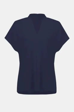 Joseph Ribkoff V-Neck Top Midnight Blue