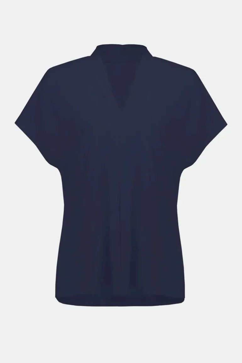 Joseph Ribkoff V-Neck Top Midnight Blue