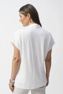 Joseph Ribkoff V-Neck Top Vanilla