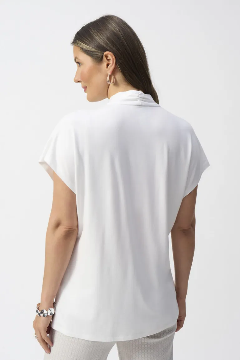 Joseph Ribkoff V-Neck Top Vanilla