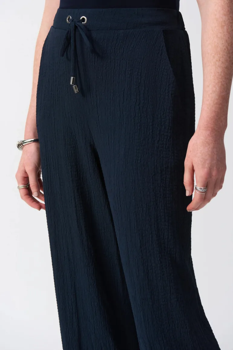 Joseph Ribkoff Wide Leg Pull-On Trouser Midnight Blue
