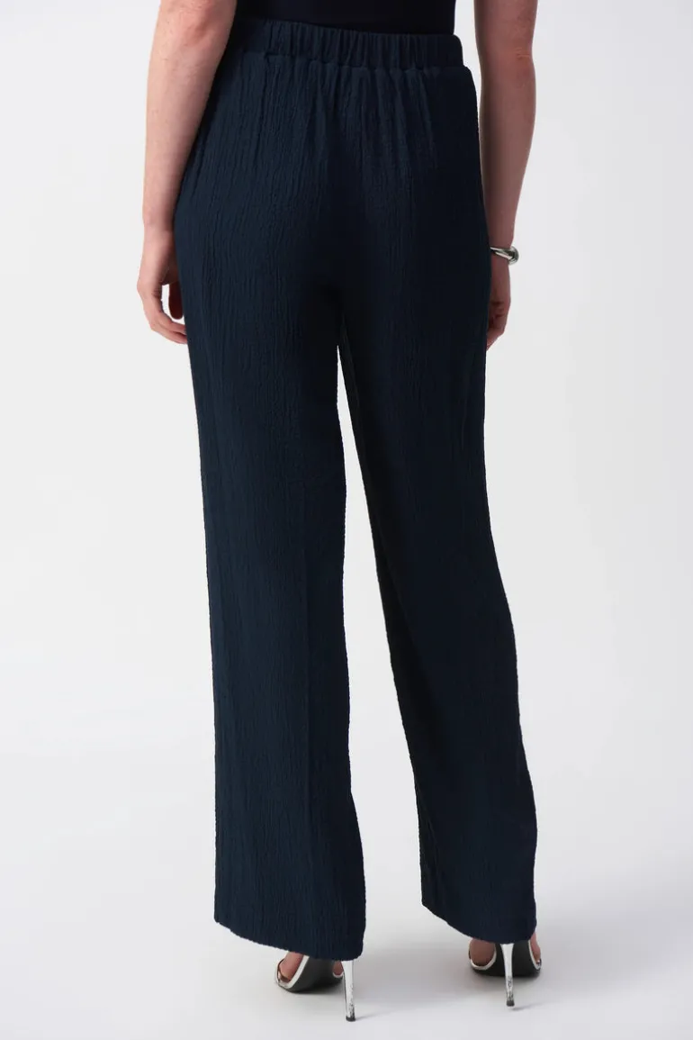 Joseph Ribkoff Wide Leg Pull-On Trouser Midnight Blue