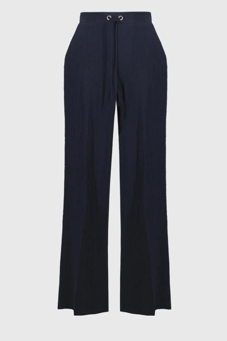 Joseph Ribkoff Wide Leg Pull-On Trouser Midnight Blue