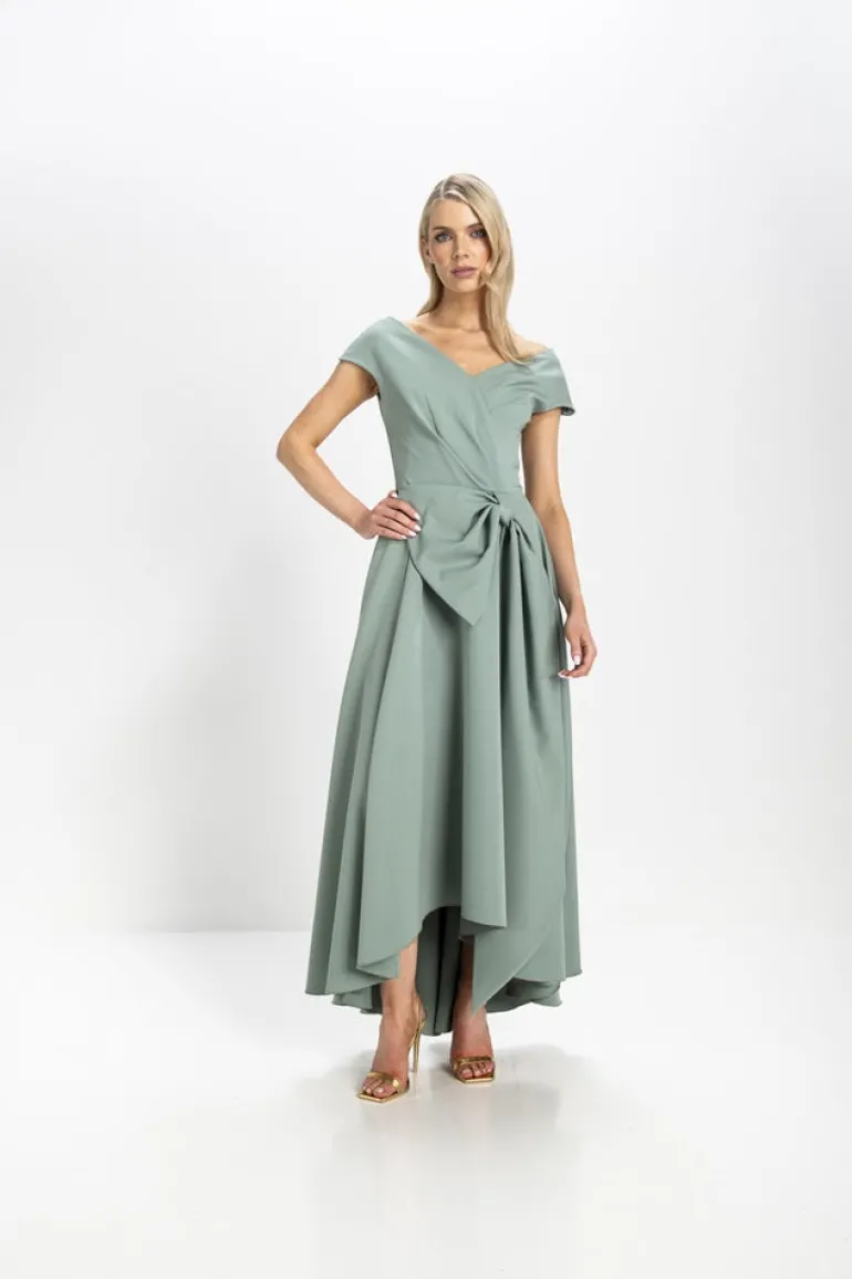 Kevan Jon Safia Bow Flare Dress