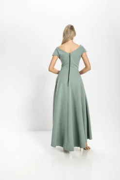Kevan Jon Safia Bow Flare Dress