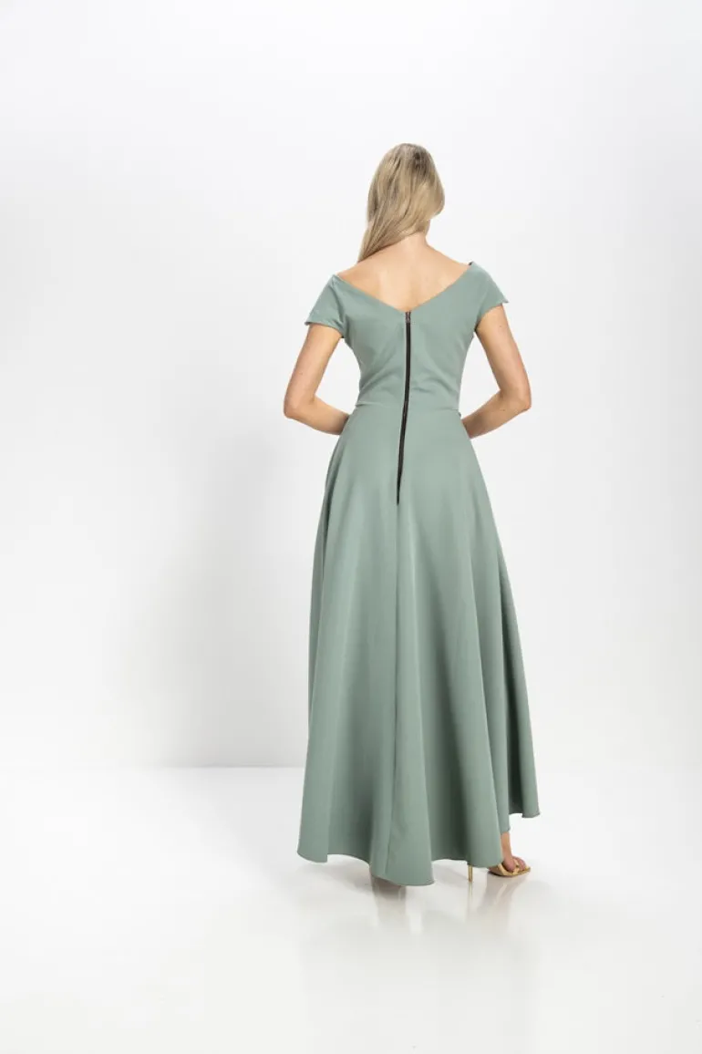 Kevan Jon Safia Bow Flare Dress