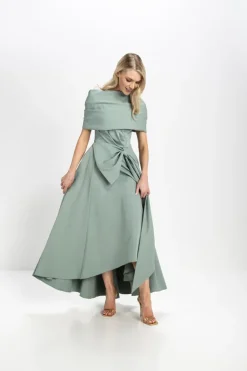 Kevan Jon Safia Bow Flare Dress